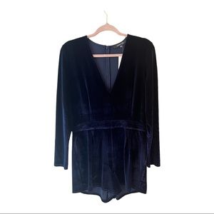 Blue Velvet Romper